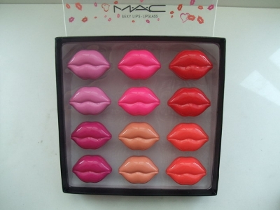 Cheap MAC Makeup Outlet 12 Pcs Sexy Lips-Lipglass